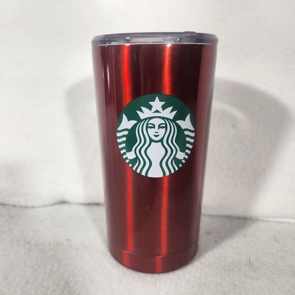 Starbucks 2021 Red Stainless Steel Tumbler with lid 16 Oz New - Picture 1 of 6